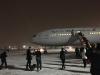 Kapotte Air France Boeing 777 in Irkoetsk