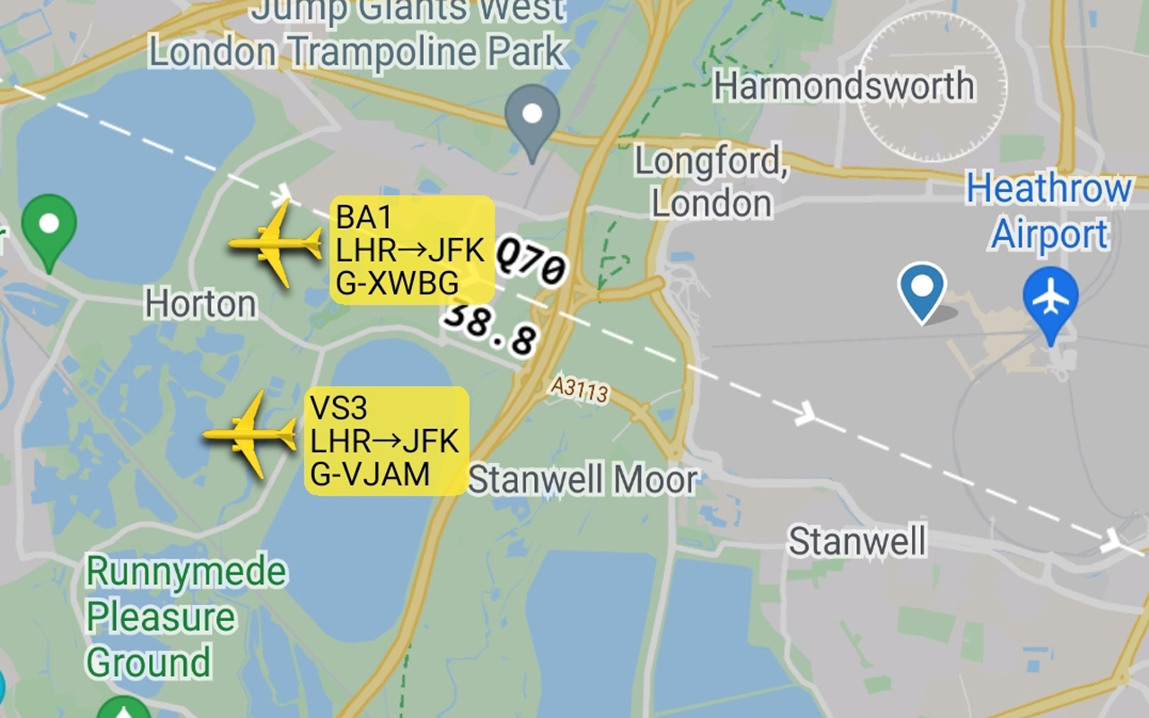 BA VS LHR JFK